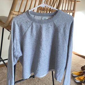 Aerie distressed style crew neck